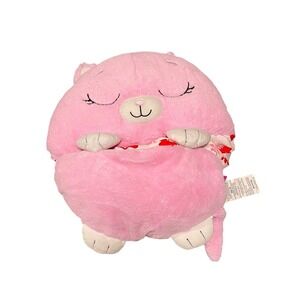 Happy Nappers Pink Kitty Fluffy Sleeping Bag Pillow & sleepy sack